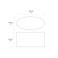 Astro Lighting Oval 285 paralume