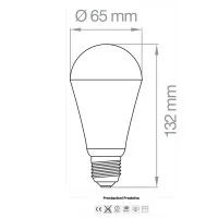 Lampo Lampadina A65 GOCCIA LED E27 18W 230V 2000lm Compatta