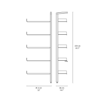 &Tradition Rombe Add-on Bay libreria modulare