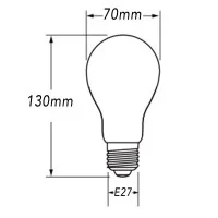 Flos Lampadina LED Cromata E27 10W 965lm A70 220-240V 2700K per