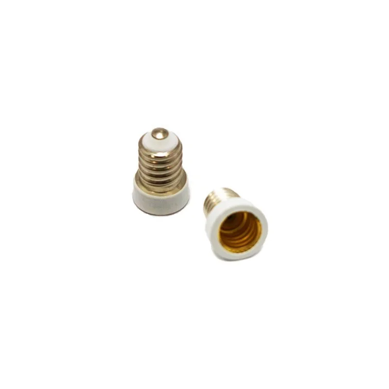 Lampholder Adapter Converter E12 to E14 bulb lamp White Lampholder Adapter Converter E12 to E14 bulb lamp White