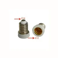 Portalampada Adattatore Convertitore da E12 a E14 lampadina Portalampada Adattatore Convertitore da E12 a E14 lampadina