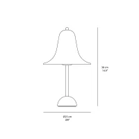 Verpan Pantop 100 Years Edition lampada da tavolo
