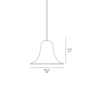 Verpan Pantop 100 Years Edition lampada da sospensione