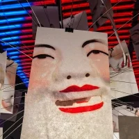 Ingo Maurer Zettel'Z Laughing Buddha suspension lamp Limited Edition