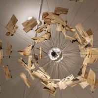 Ingo Maurer Zettel'Z Laughing Buddha suspension lamp Limited Edition