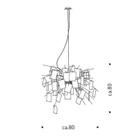 Ingo Maurer Zettel'Z A6 suspension lamp