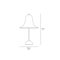 Verpan Pantop Portable 100 Years Edition lampada a batteria