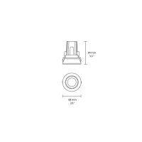 iGuzzini Laser minimal QA68 recessed downlight for indoor use