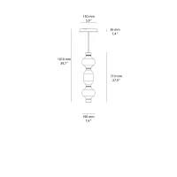 copy of Artemide Dreispitz suspension lamp