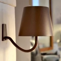 Ai Lati POLDINA Rust Applique Wall Lamp LED Rechargeable IP54 Ai Lati POLDINA Rust Applique Wall Lamp LED Rechargeable IP54