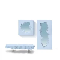 Gufram Broken Mirror Square blue edition limited edition mirror