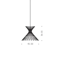 Ingo Maurer Pic-A-Stic lampada a sospensione