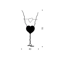 Ingo Maurer One From The Heart lampada da tavolo