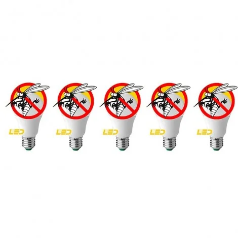 Bot Lighting Shot Anti-mosquito Insect LED Bulb A60 E27 8.3W