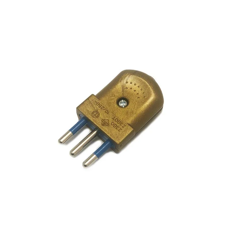 Lampo ITA Plug Socket 10A 2P+T Poles 250V Male Power Connector Lampo ITA Plug Socket 10A 2P+T Poles 250V Male Power Connector