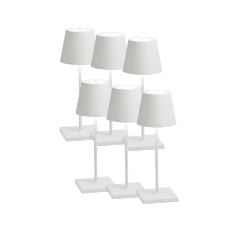 Zafferano kit Poldina Mini box 6 portable led lamps