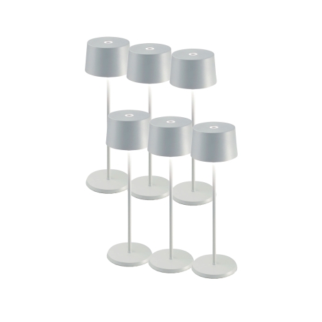 Zafferano kit Olivia box 6 lampade portatili led