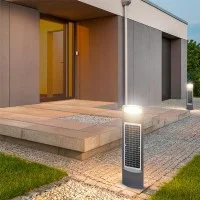 Bot Lighting Shot Yuma 20 Solar Led Garden Bollard 20W 2000