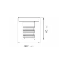 Lampo Ground 3W LED 12V Light Recessed Downlight Aluminium