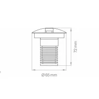 Lampo Ground Faretto LED 3W 12V Emissione Laterale Da Incasso