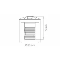 Lampo Ground 3W LED 12V Triple Lateral Emission Light Recessed