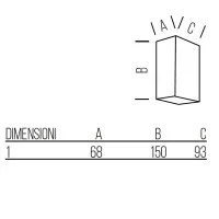 Bot Lighting Shot SUND DUO GU10 Wall Lamp Double Emission For