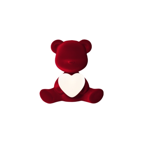 Qeeboo Teddy Love XS Velvet Limited Edition ricaricabile