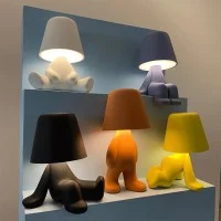 Qeeboo Sweet Brothers Lampada LED Ricaricabile da Tavolo