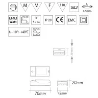 Qlt Nice303 compact LED controlgear 1-3 led 700mA Compact power
