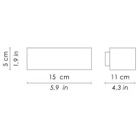 Ai Lati CIP Wall Lamp Applique Double Emission LED 3000K Matt Ai Lati CIP Wall Lamp Applique Double Emission LED 3000K Matt