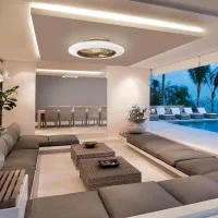 Mantra Alisio LED Ventilatore e Plafone da Soffitto Gestito Da Mantra Alisio LED Ventilatore e Plafone da Soffitto Gestito Da