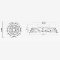 Mantra Himalaya LED Ventilatore e Plafone da Soffitto Gestito