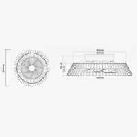 Mantra Himalaya LED Ventilatore e Plafone da Soffitto Gestito