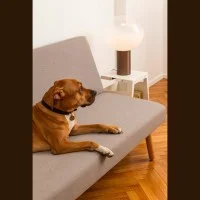 Artemide Laguna Satin Bronze Table Lamp Blown Glass By Matteo