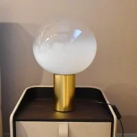 Artemide Laguna Satin Brass Table Lamp Blown Glass By Matteo Artemide Laguna Satin Brass Table Lamp Blown Glass By Matteo