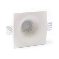 Lampo Faretto GU10 Da Incasso a Soffitto In Gesso Tondo Per Led