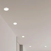 Lampo Faretto GU10 Da Incasso a Soffitto In Gesso Piatto