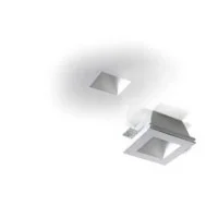 Lampo Ceiling Recessed GU10 Downlight In Plaster Round Flat