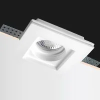 Lampo Faretto GU10 Da Incasso a Soffitto In Gesso Piatto