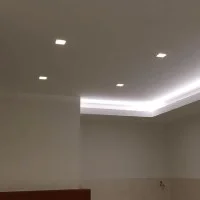 Lampo Faretto GU10 Da Incasso a Soffitto In Gesso Piatto