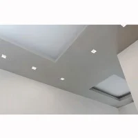 Lampo Faretto GU10 Da Incasso a Soffitto In Gesso Piatto