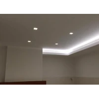 Lampo Faretto GU10 Da Incasso a Soffitto In Gesso Quadrato Per