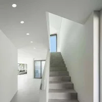 Lampo Ceiling Recessed GU10 Flat Downlight In Plaster With