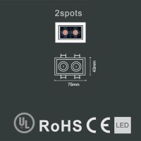 Laser Blade Recessed Linear Adjustable Downlight LED 4W 3000K