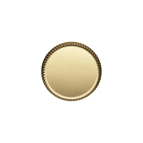 Alessi Pleats round tray gold