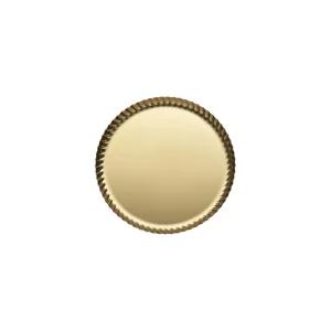 Alessi Pleats round tray gold