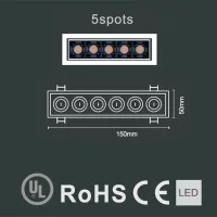 Laser Blade Faretto Lineare Da Incasso Orientabile LED 10W