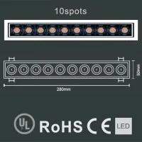 Laser Blade Recessed Linear Adjustable Downlight LED 20W 3000K Laser Blade Recessed Linear Adjustable Downlight LED 20W 3000K