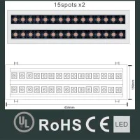 Laser Blade Faretto Lineare Doppio Da Incasso Orientabile LED